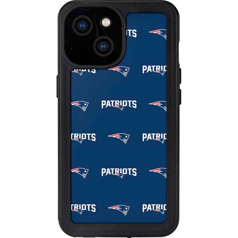 NFL New England Patriots Blitz Series iPhone 15 Waterproof Case